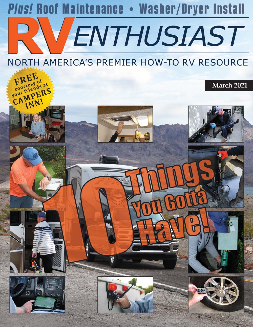 RV Enthusiast March 2021 Cover