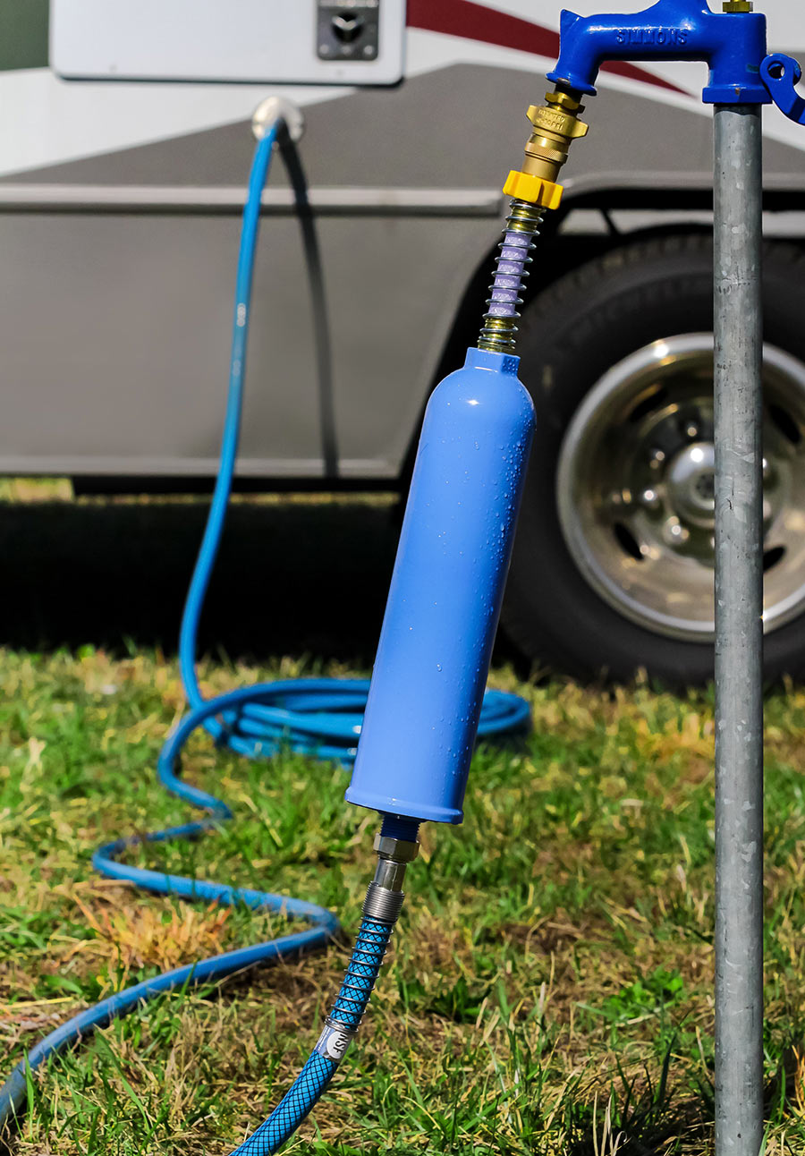 good quality potable water hose and filter for freshwater connections