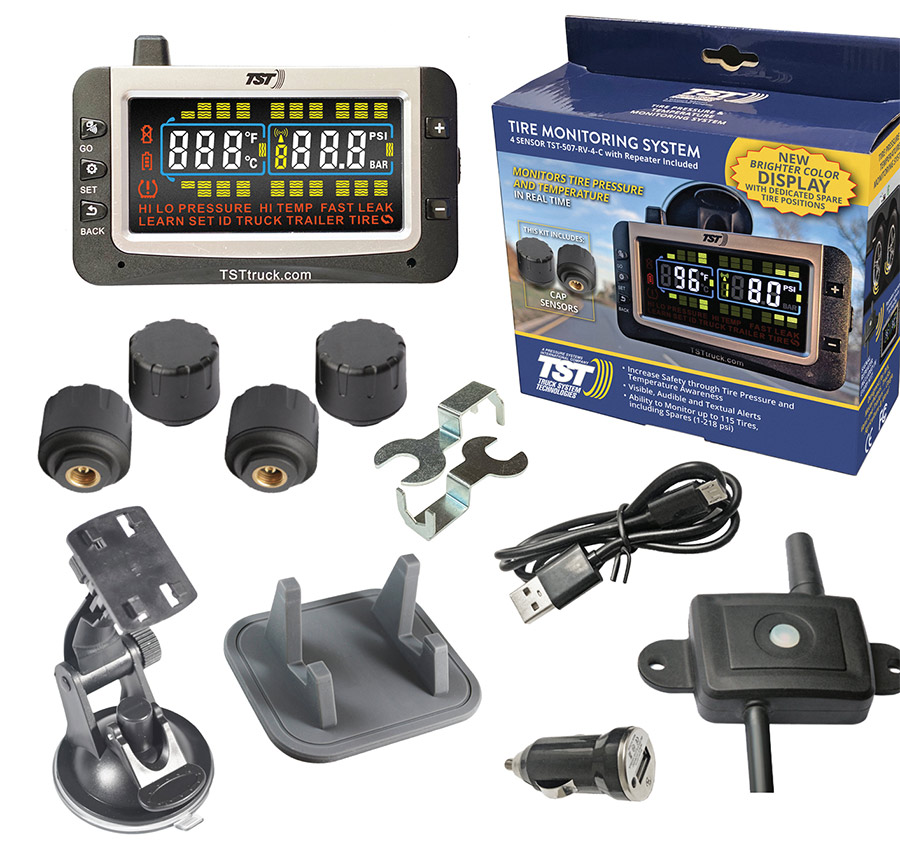 full-color display with power cord and adapter