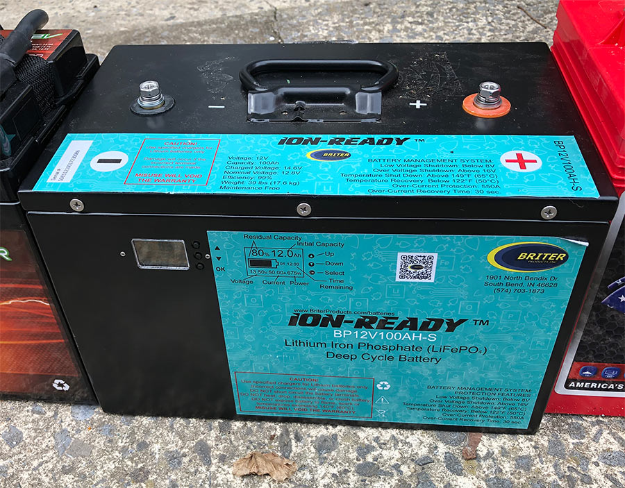 blue ion-ready deep cycle battery box