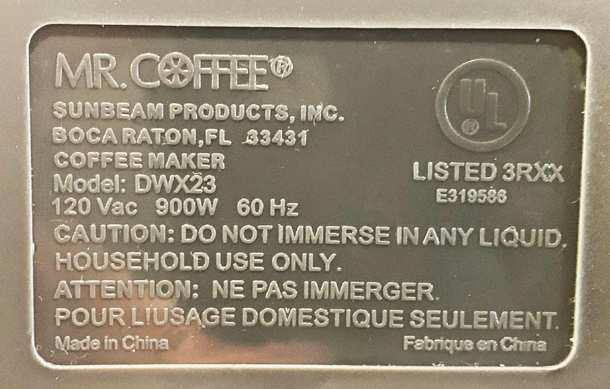 Electrical appliances