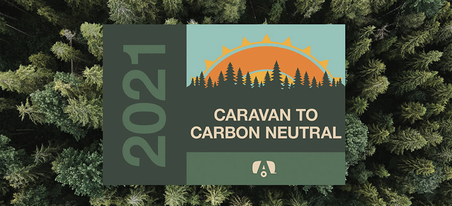 Caravan to Carbon Neutral 2021 graphic