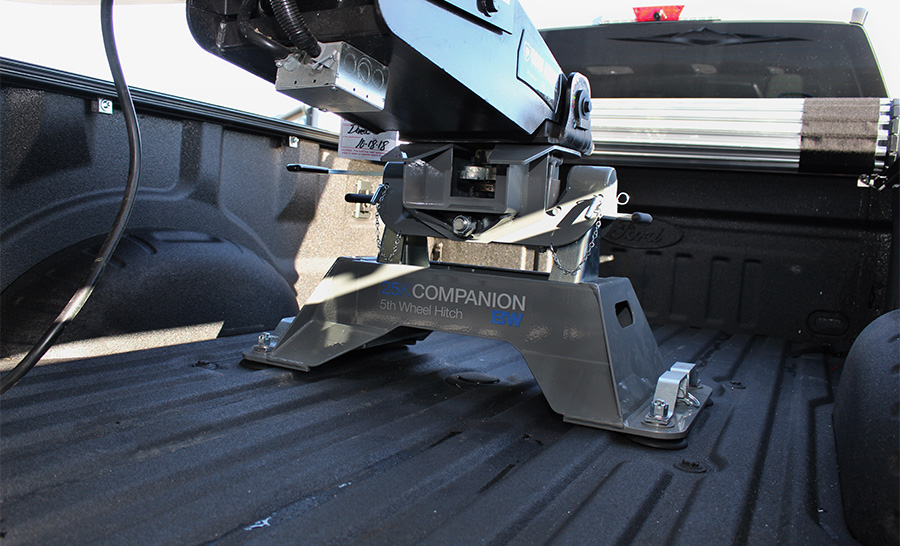 hitch drilled into truck bed