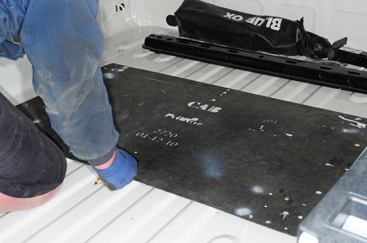 Fortunately, service center technicians can use a template provided by PullRite, which speeds up the measuring process and helps prevent mistakes