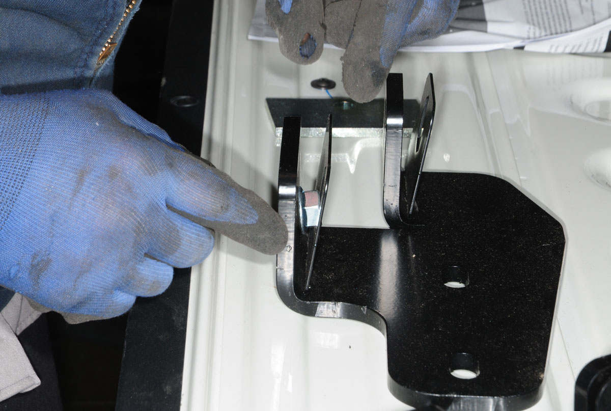 Spacers are also added to the front brackets to insure a good fit. This is when experience comes into play.