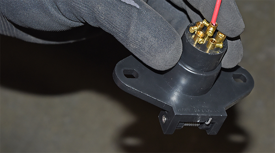 a charge line kit being installed