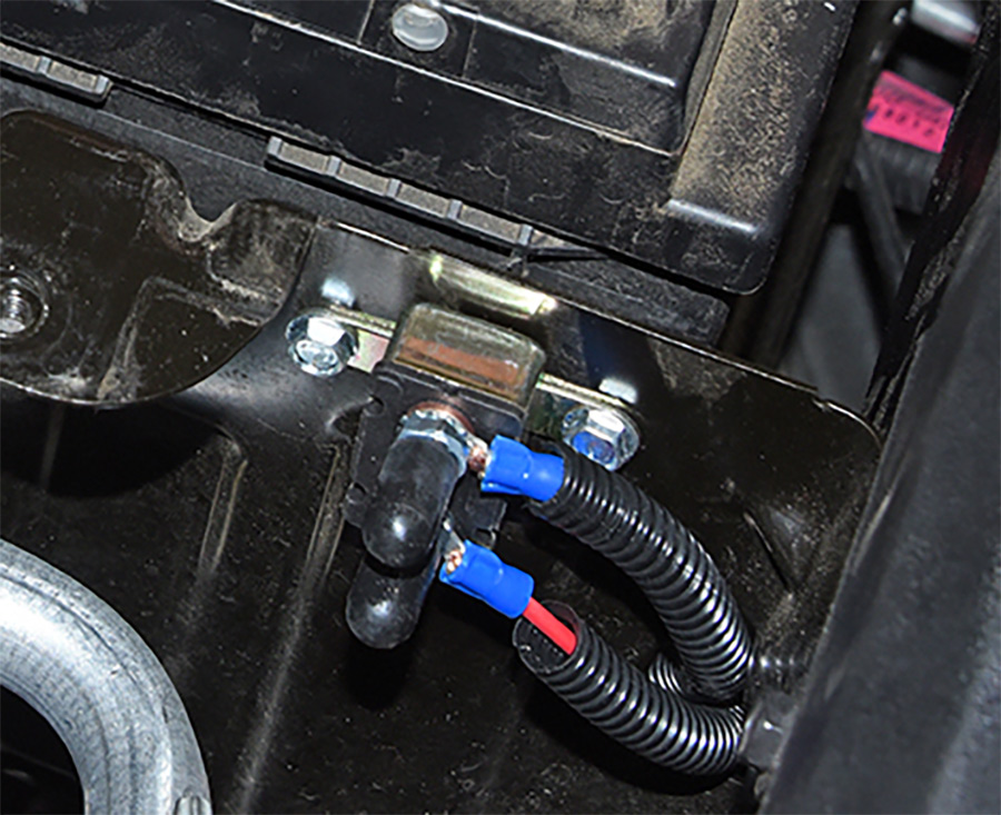 the thermal circuit breaker in a suitable location