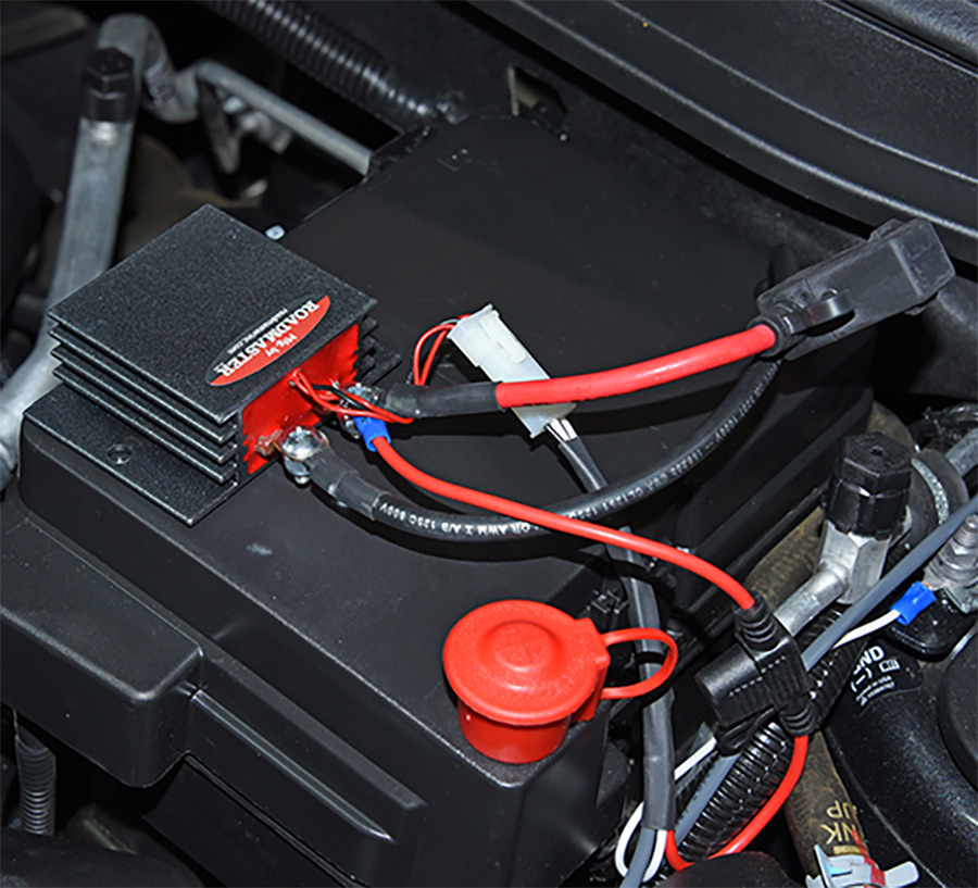 fuse controller being mounted in the engine compartment
