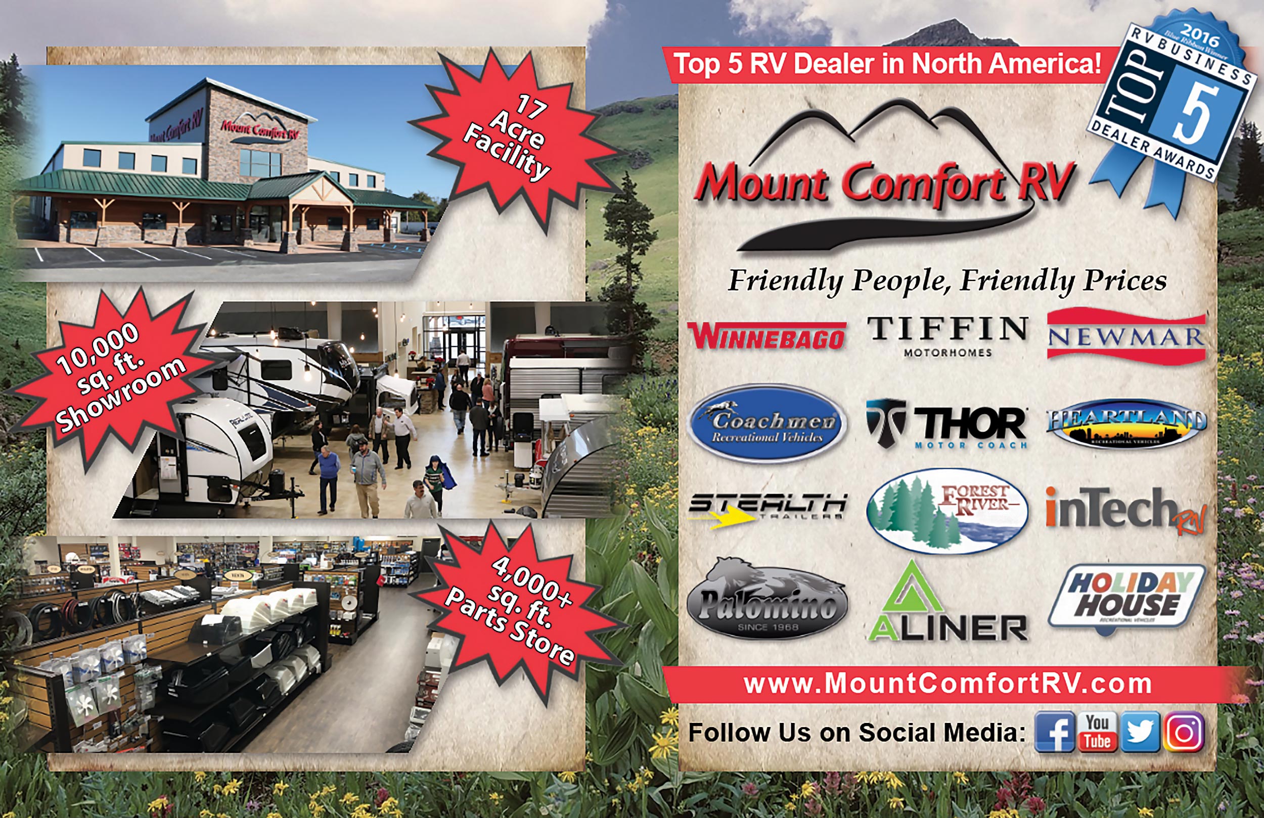 Mount Comfort RV Advertisement