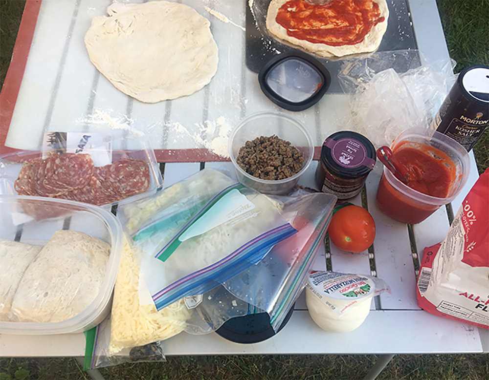 RV Pizza ingredients