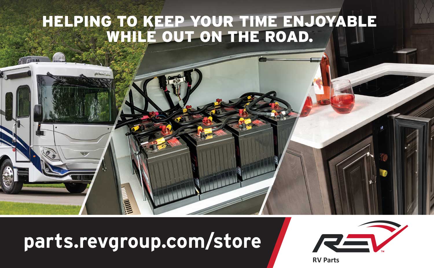 REV RV Parts Advertisement