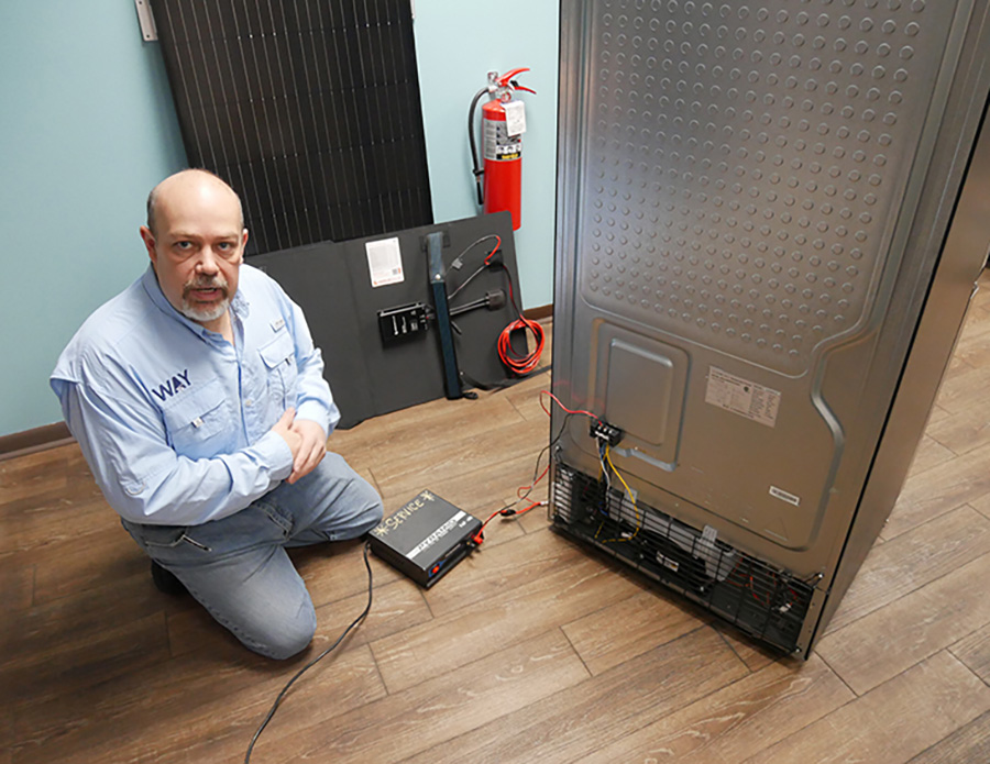 a power converter hooked up