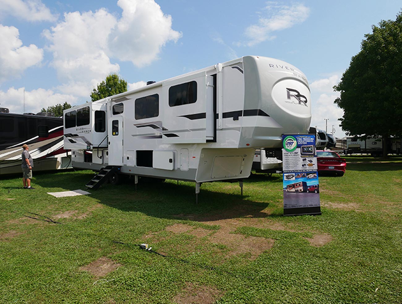 three quarter view of the new River Ranch fifth wheel line introduced last fall by Forest River