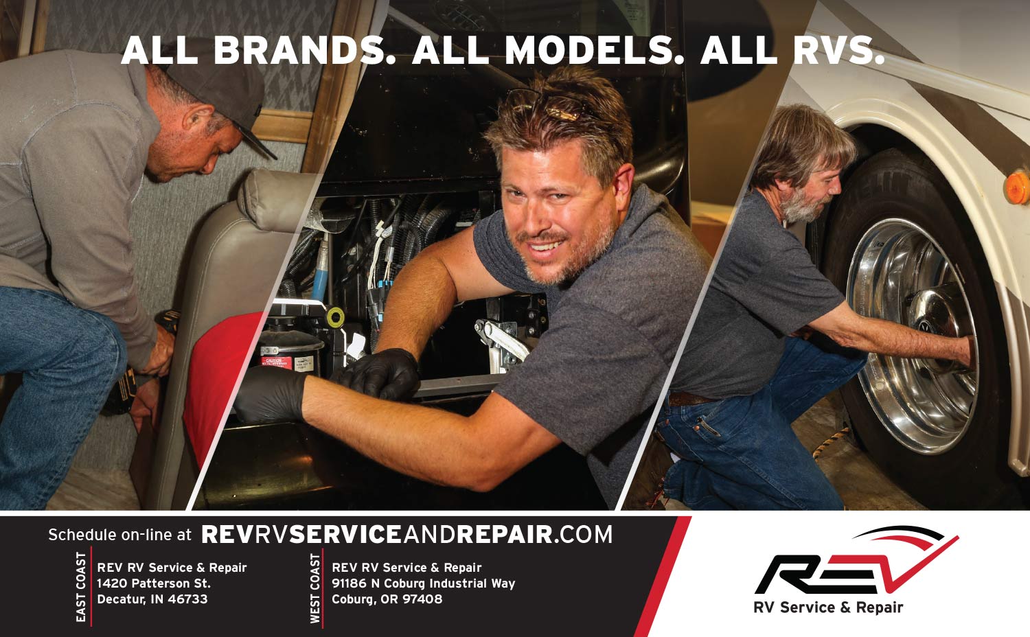 REV Service & Repair Advertisement