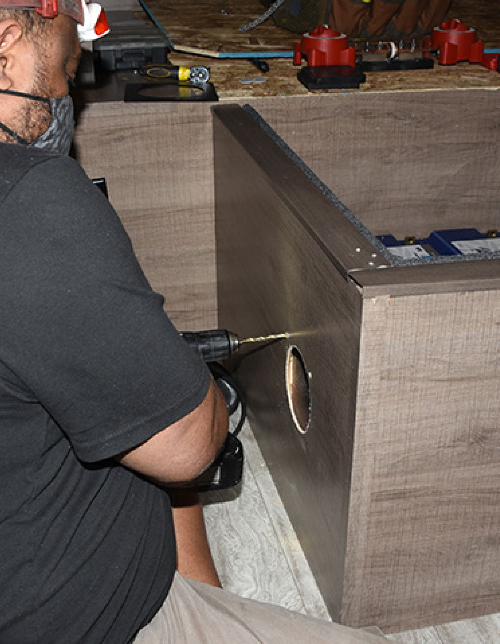 Holes corresponding to the mounting holes