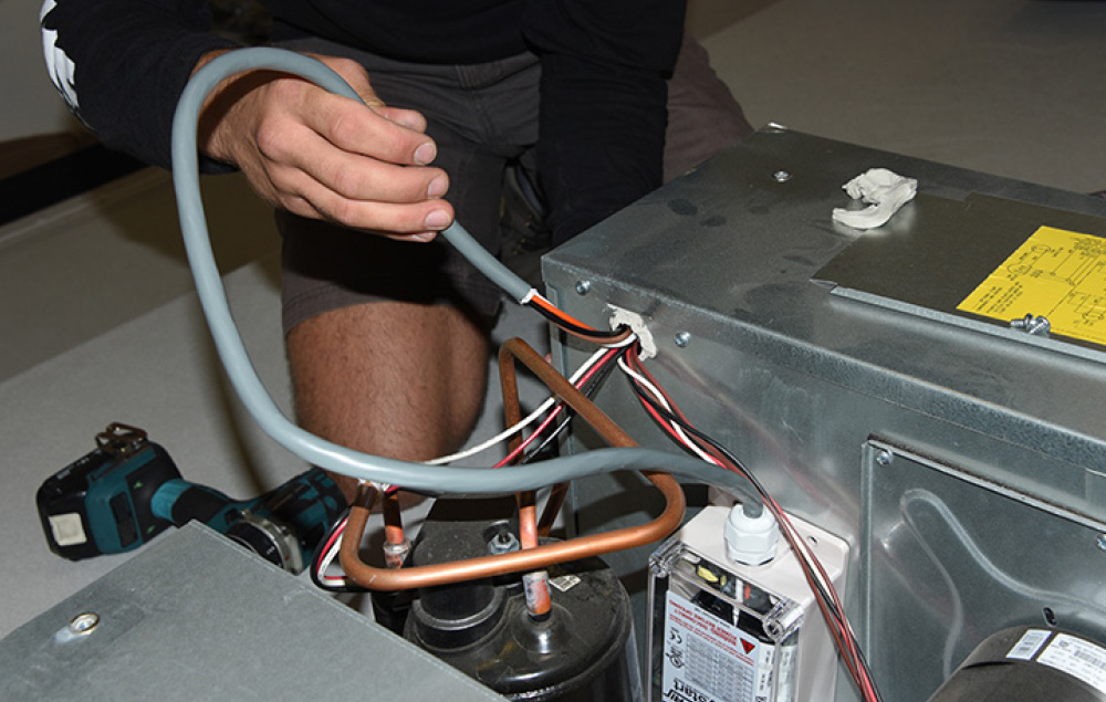 The wires from the EasyStart harness