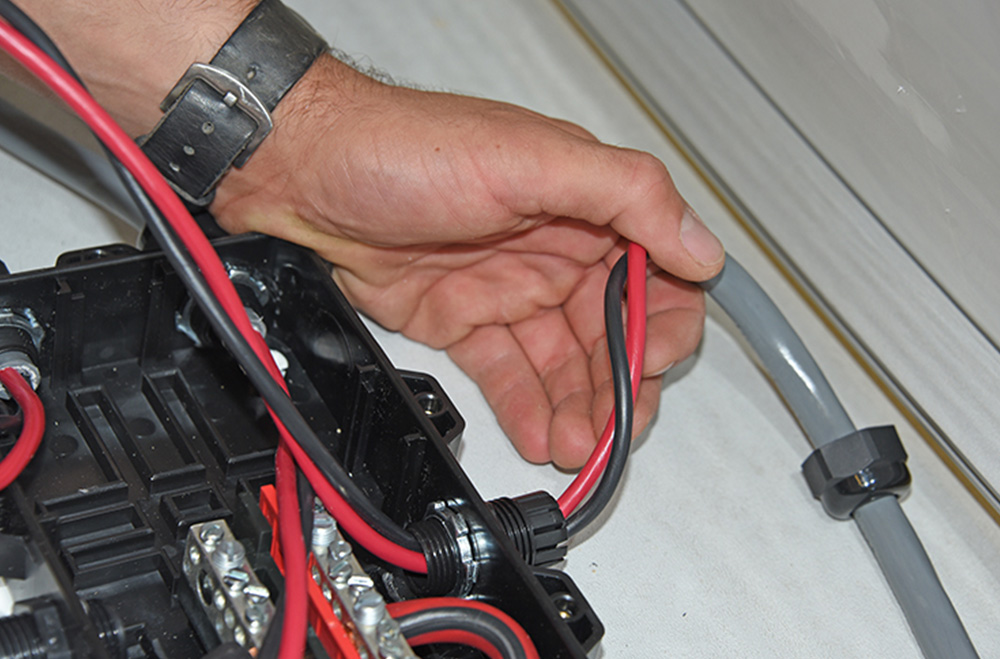 Solar panels and related cabling