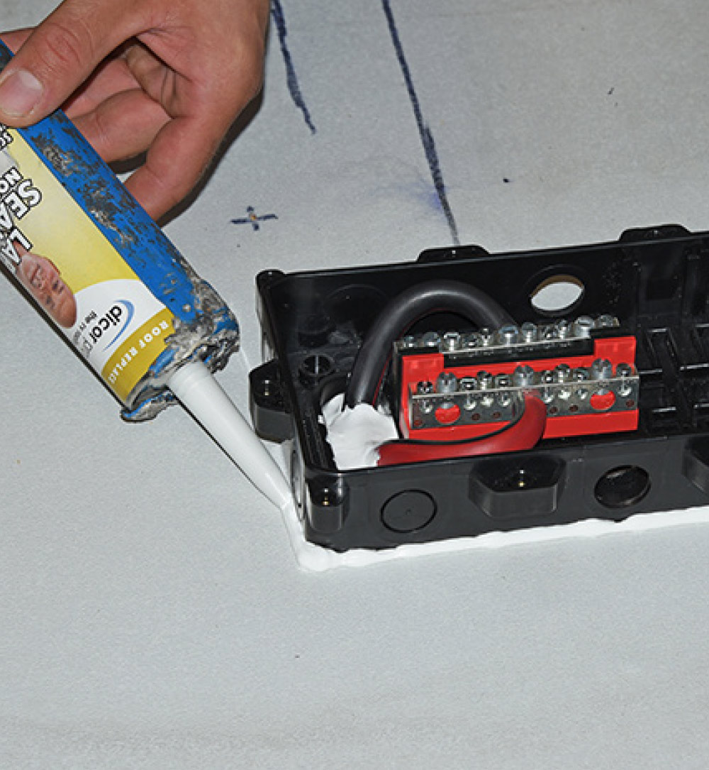 Base of the combiner box