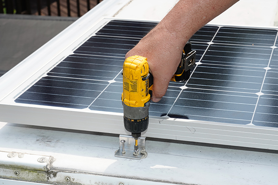 flipped panel lined up