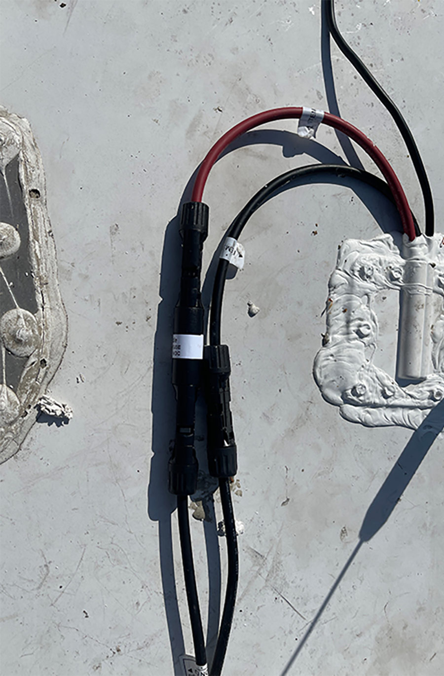 MC-4 connectors joined together