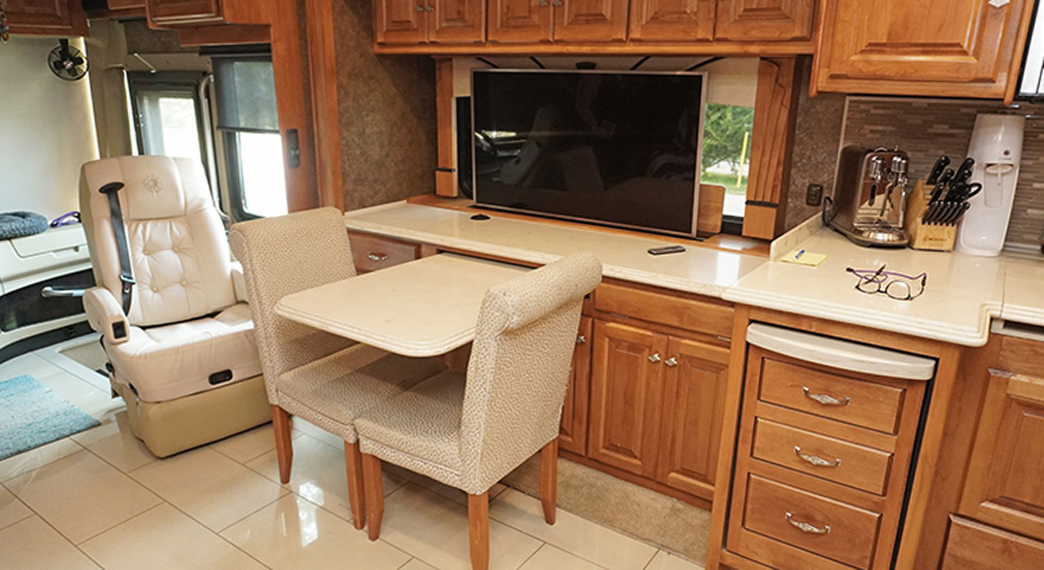 remodeled credenza/dinette