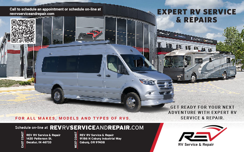 REV RV Service & Repair Advertisement