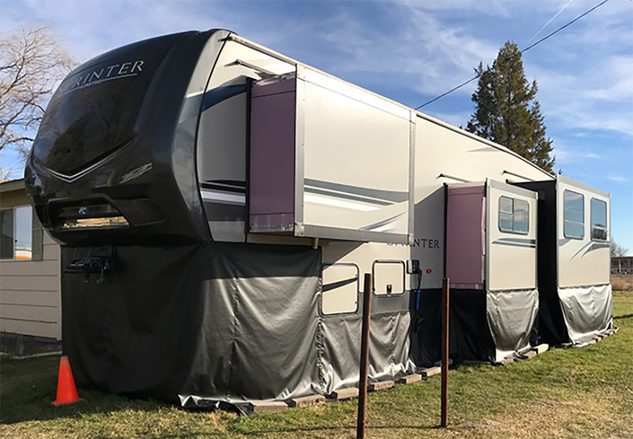 Skirt on RV
