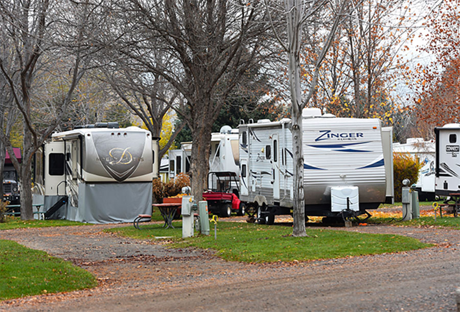 RVs ar campsite