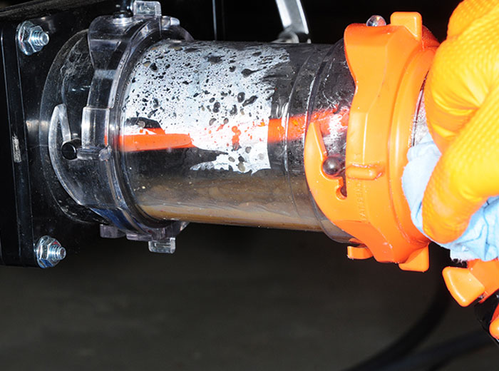 Right from the get-go, it was obvious that there was plenty of waste still inside the tanks, even after rigorous flushing before the RV Flush technician arrived