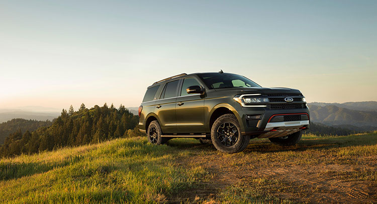 Ford expanded its 2022 Expedition lineup with the new Timberline (shown) and Stealth Edition Performance Package