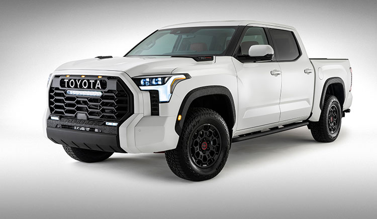 Toyota Tundra TRD Pro comes exclusively with the i-FORCE MAX hybrid powertrain and special off-road features, and a tough, industrial-looking interior