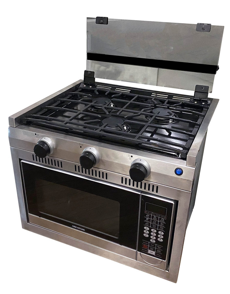 1.5 cubic foot oven front angled view