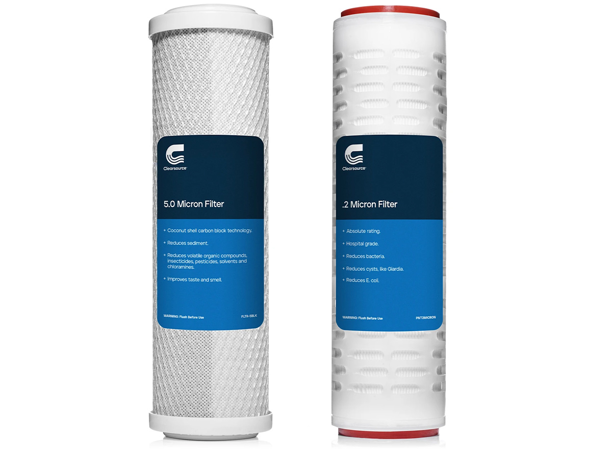 Clearsource Premier Water Filter System filters