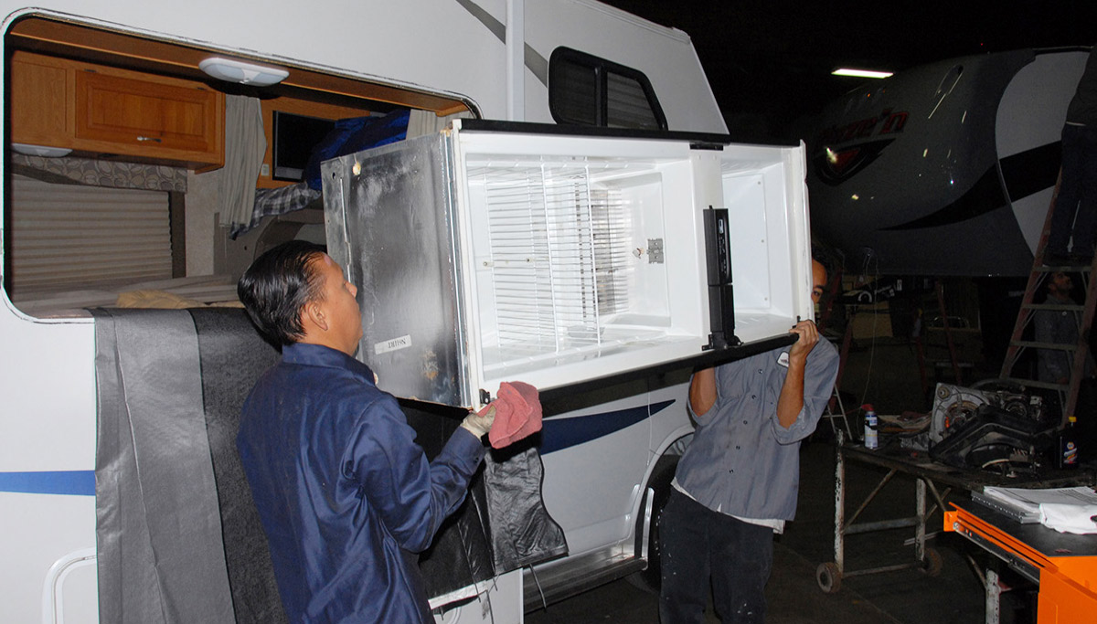 Putting fridge in RV