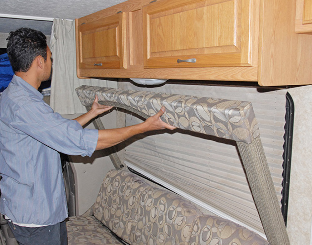 After measuring the window cavity to ensure it can be used, the first step