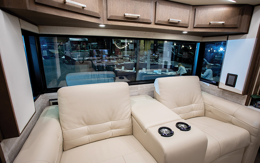 Couch in a Newmar New Aire 3543