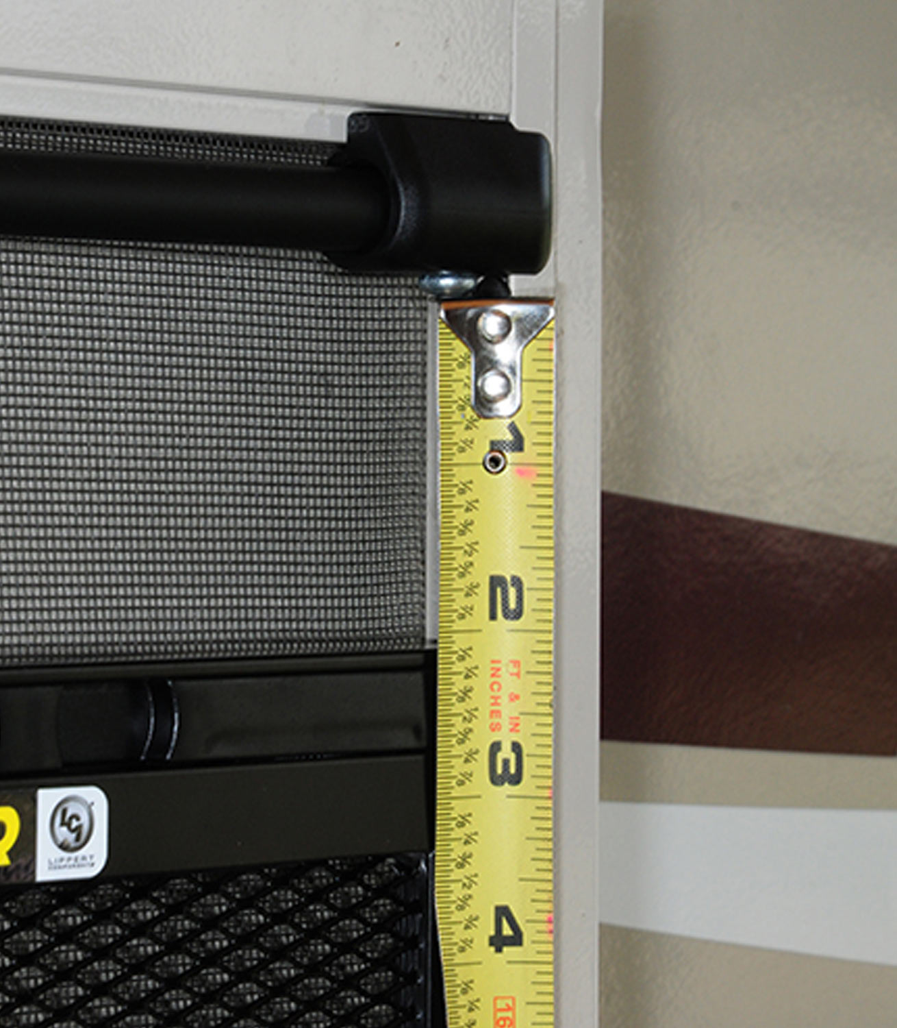 a tape measure is used determine the extrusion amount needed