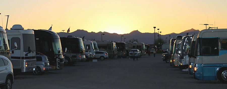 RV parking lot