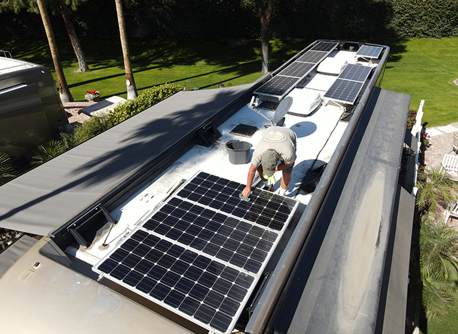 Most boondockers opt for solar systems with a generous number of panels