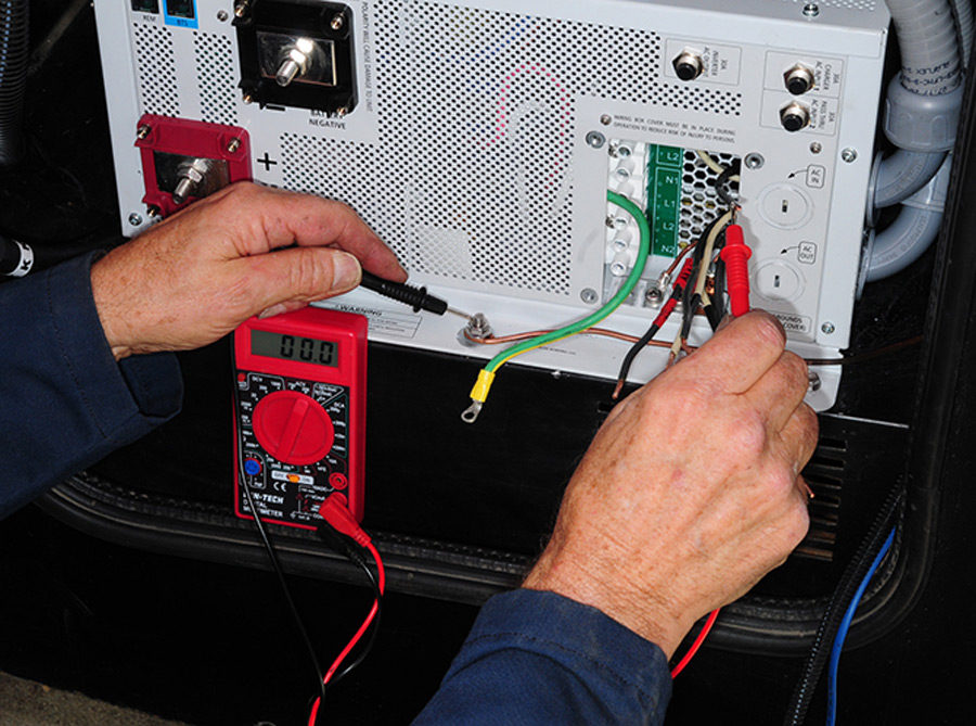 wires were again tested to make sure they were identified and marked correctly