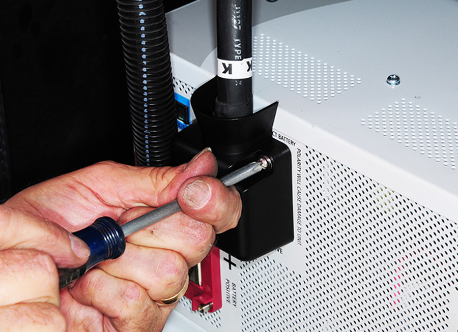 protective covers were then installed to complete this part of the process