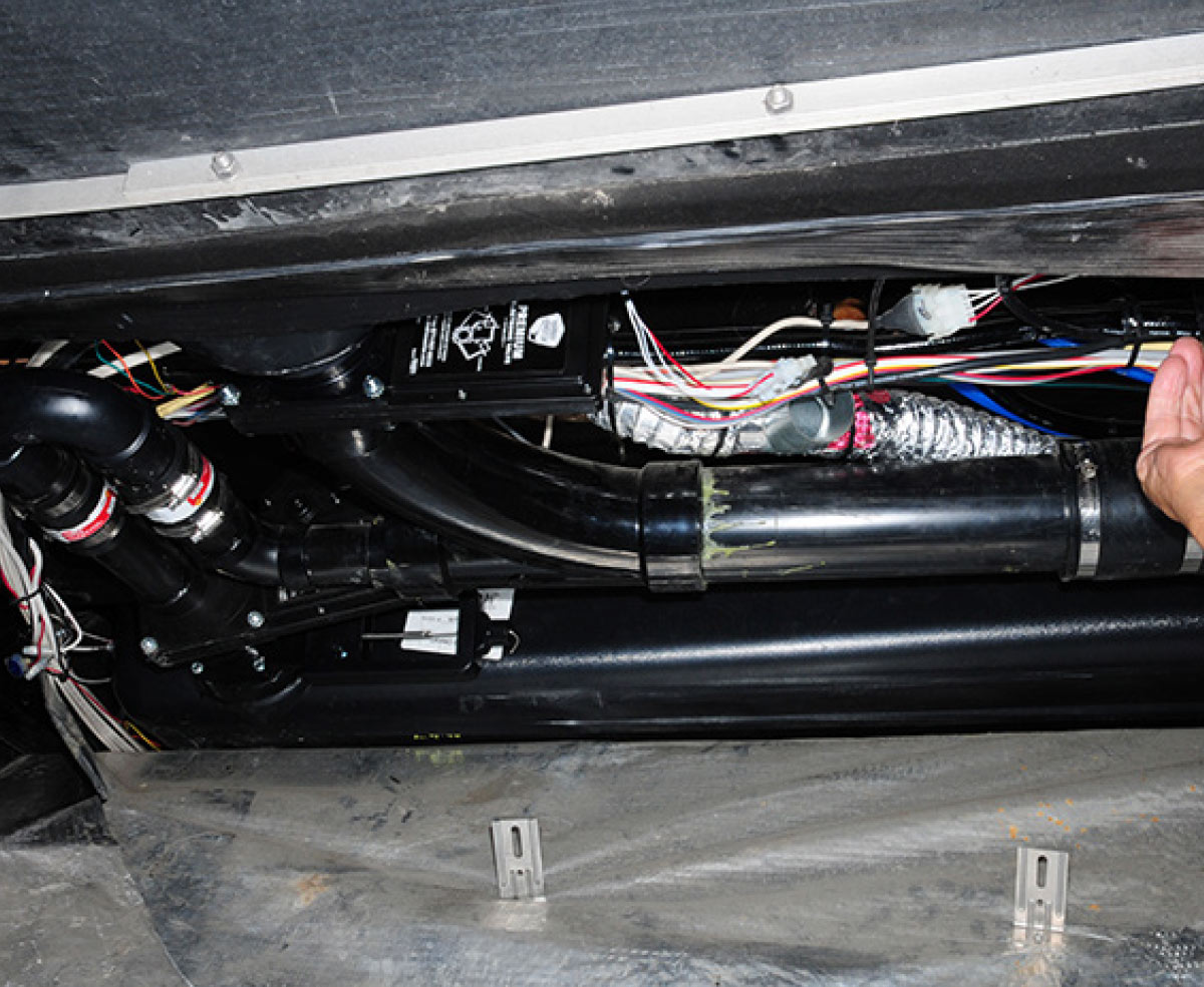 While there was access to the dump valves using our earlier method
