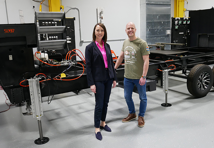 Nichole Sult with Director of Customer Experience Craig Joachim
