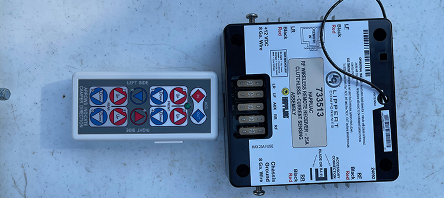 the Happijac RF wireless remote receiver and remote kit