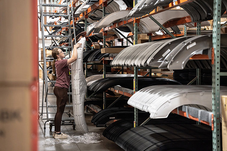 In years past, manufacturers limited the number and type of replacement parts stocked, “But you can’t tell a customer ‘The vendor can’t get me a refrigerator for 30 days.’