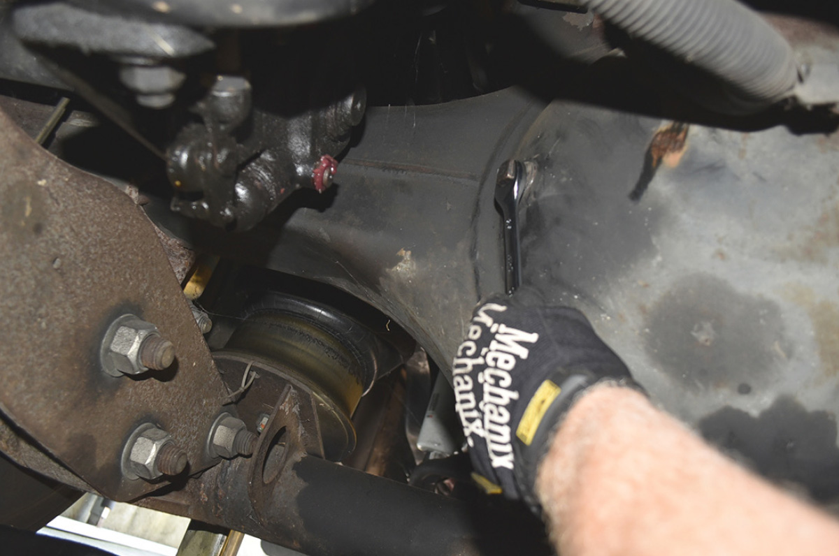 Removing the drain plug