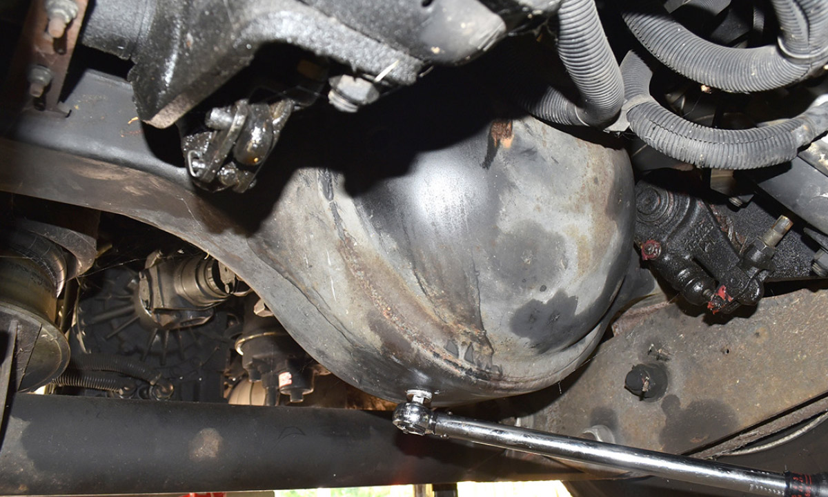 Reinstalled the drain plug and torqued