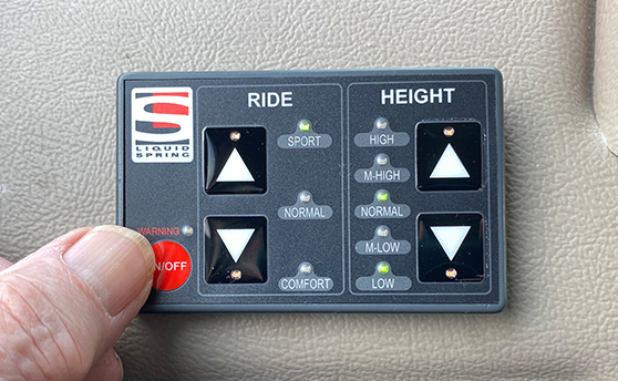 dash-mounted control panel