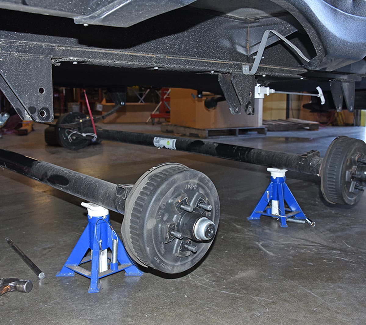  entire stock spring/hanger assembly