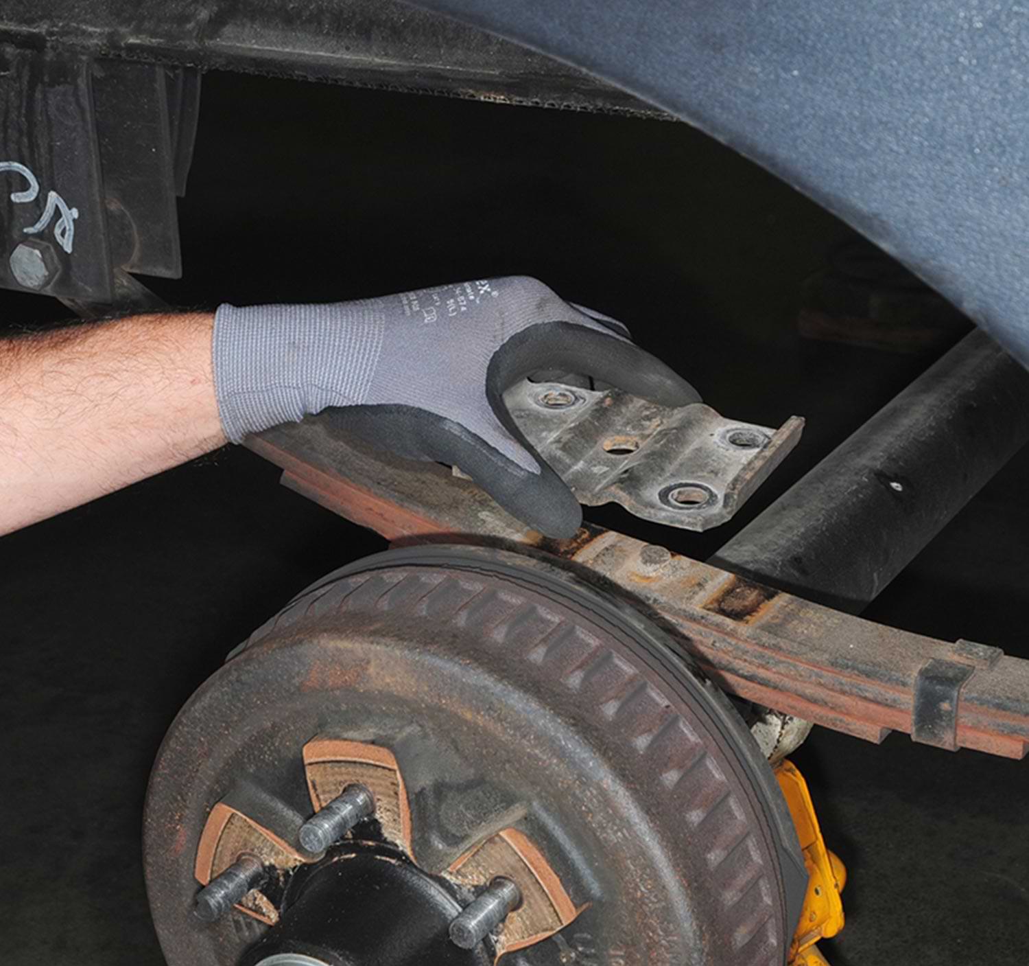 the original tie plate is removed